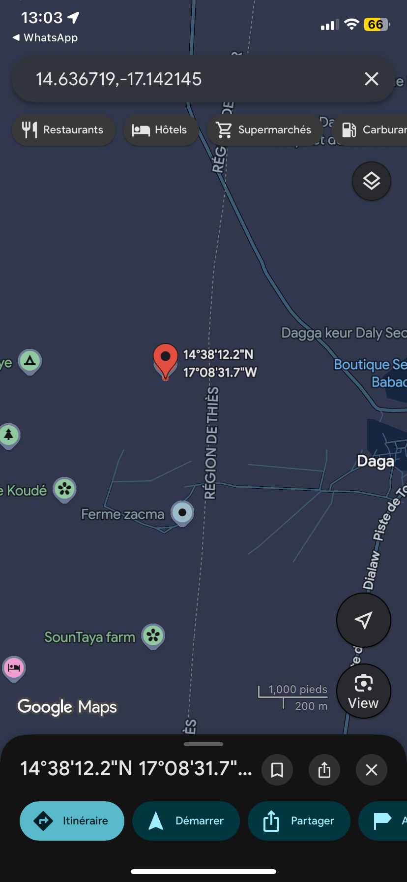 Terrain de 900 mètres carrés à vendre à Yène Sénégal