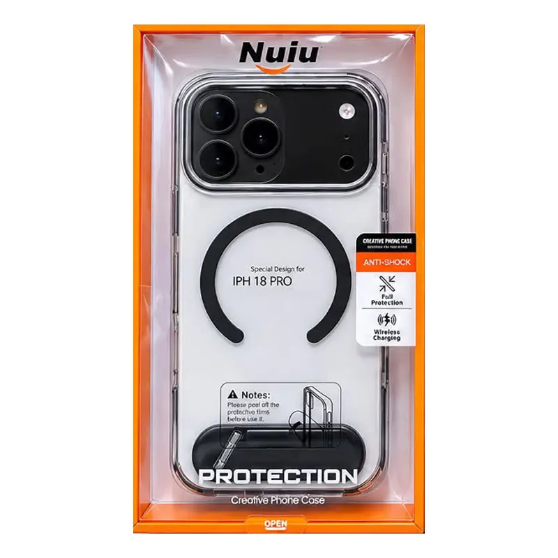 Coque iPhone 18 Pro MagSafe Transparente avec Support