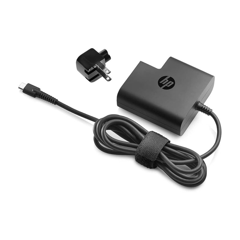 Chargeur ordinateur Hp 65w type c carré plat