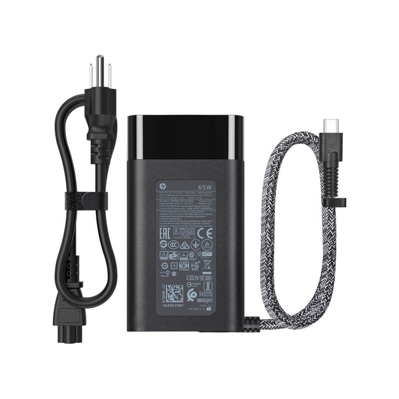Chargeur ordinateur hp 65w type c