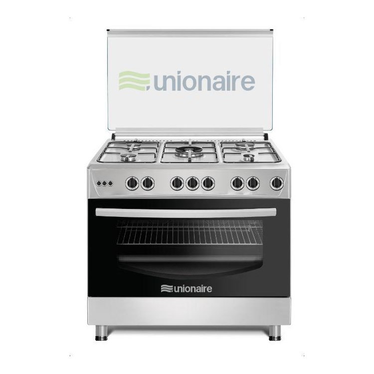 Cuisinière Unionaire 5 Feux 90×60 Full Option Inox